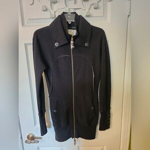 Free People Black Utility Jacket Size S